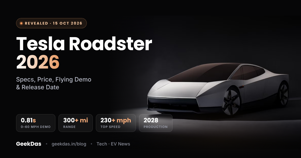 Tesla Roadster 2026: Specs, Price, Versions & Flying Demo
